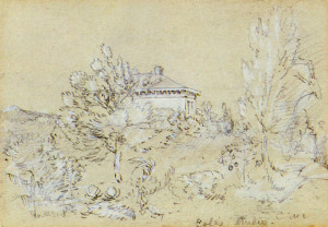 Jasper Cropsey, Thomas Cole's Studio, Catskill, New York, 1850. Wadsworth Atheneum Museum of Art